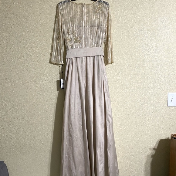 NWT Adrianna Papell Embellished Dress with Taffeta Skirt Size 10 - Picture 11 of 16